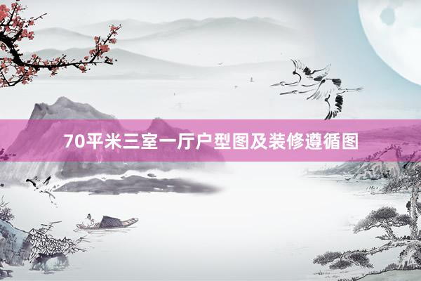 70平米三室一厅户型图及装修遵循图